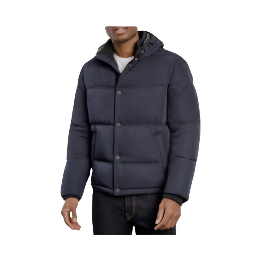 Men’s Lucky heavy hooded puffer coat (Navy Blue)​​​